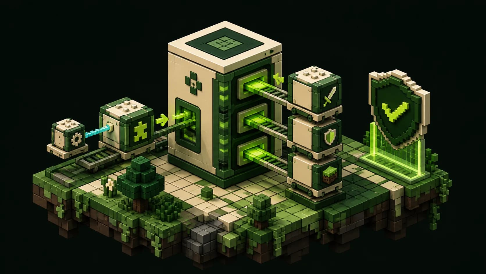 Voxel plugin cartridges passing a safety check before entering a Paper Minecraft server